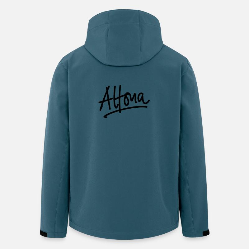 Altona - Handschrift - Recycelte Männer Softshell-Jacke von Stanley/Stella - Dunkles Petrol