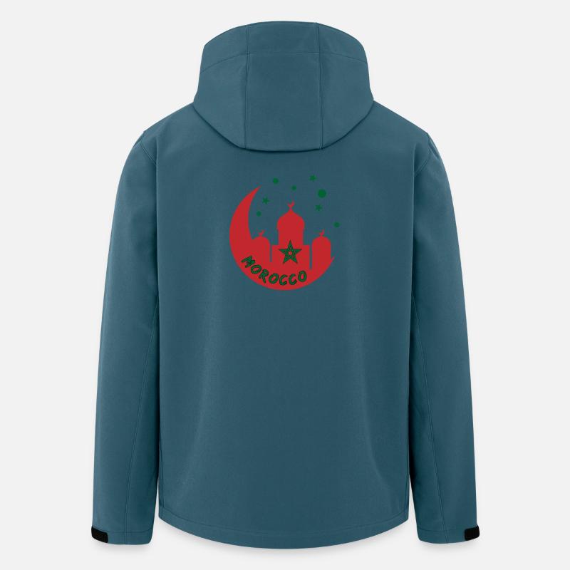 Marokko Moschee Design - Recycelte Männer Softshell-Jacke von Stanley/Stella - Dunkles Petrol