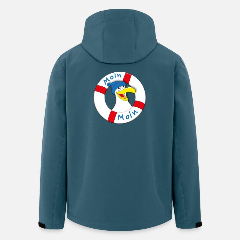 MOIN MOIN - Recycelte Männer Softshell-Jacke von Stanley/Stella - Dunkles Petrol