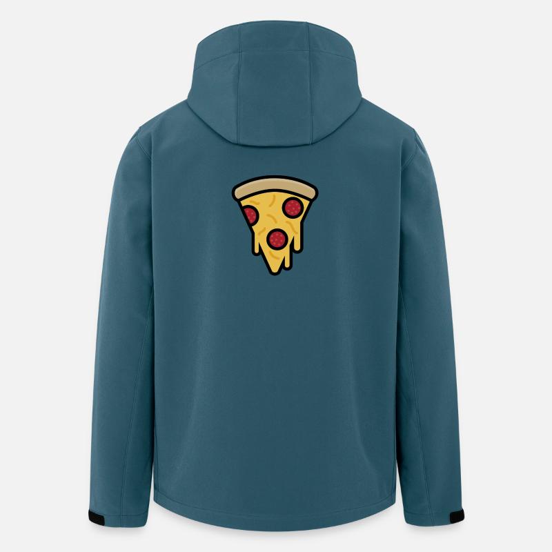 Tranche de pizza - Veste softshell homme en polyester recyclé Stanley/Stella - bleu pétrole foncé