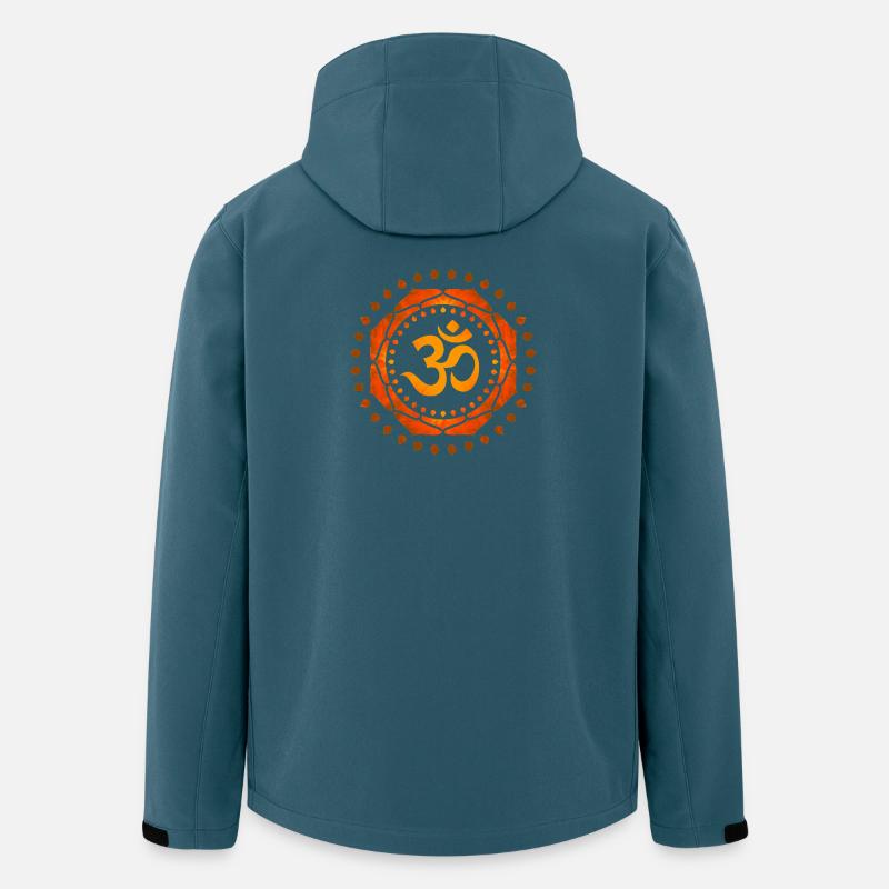 OM SYMBOL OM - Recycelte Männer Softshell-Jacke von Stanley/Stella - Dunkles Petrol