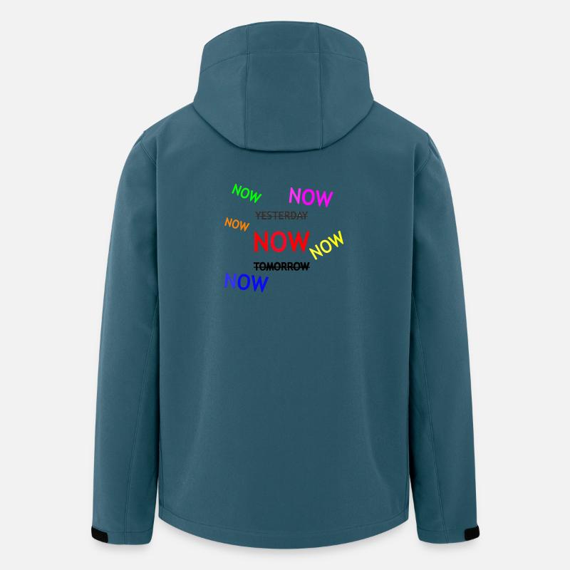 Dynamic Reminder Text Illustration - Men’s Recycled Softshell Jacket by Stanley/Stella - stargazer