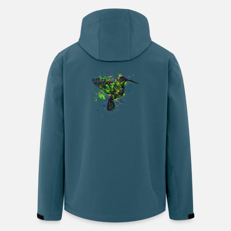 Kolibri - Recycelte Männer Softshell-Jacke von Stanley/Stella - Dunkles Petrol