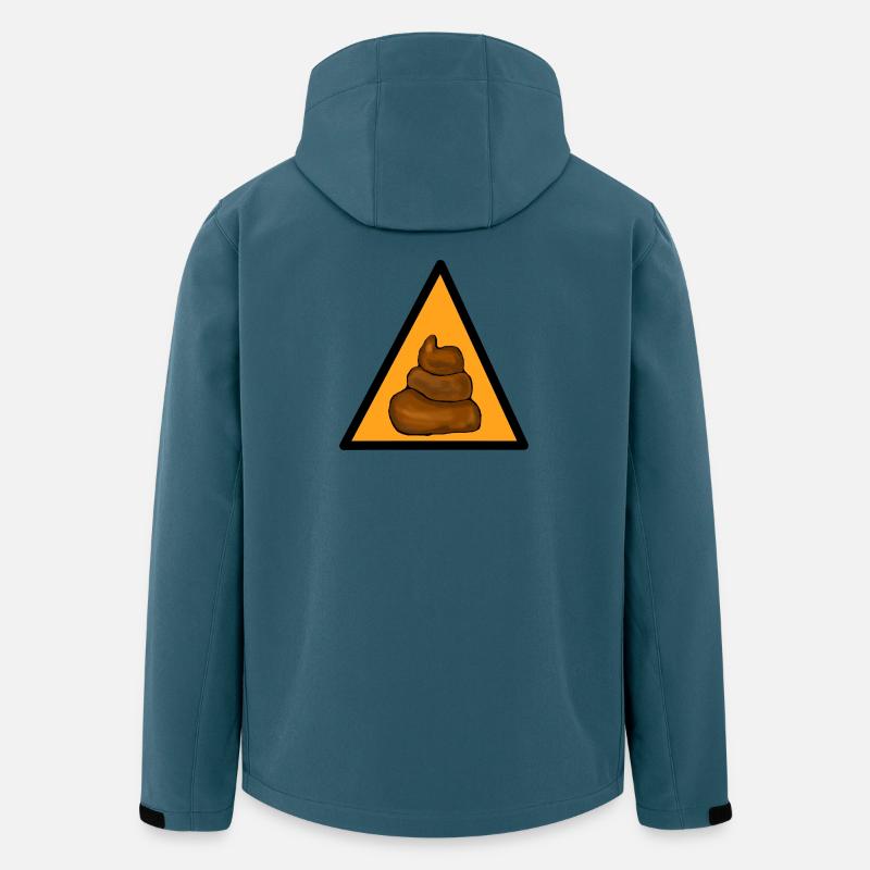 Achtung Kacke - Recycelte Männer Softshell-Jacke von Stanley/Stella - Dunkles Petrol