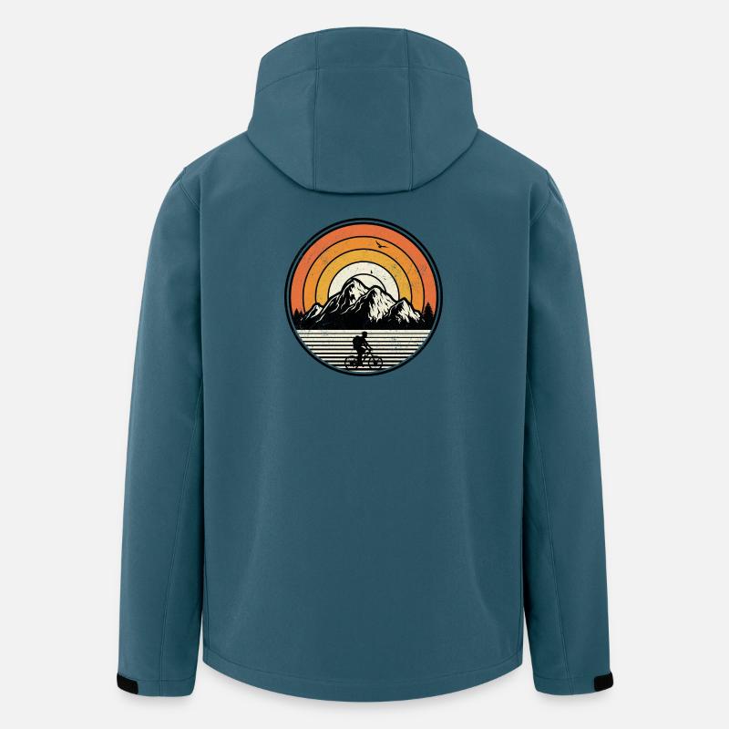 Sunset Mountain Ride - Recycelte Männer Softshell-Jacke von Stanley/Stella - Dunkles Petrol
