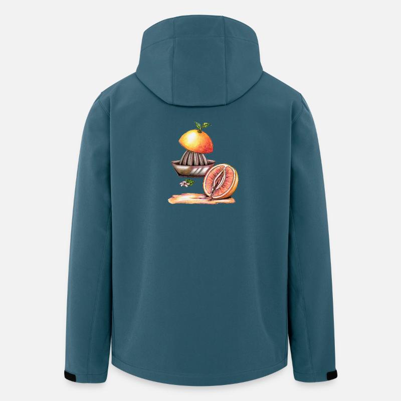 Vulva Grapefruit - Recycelte Männer Softshell-Jacke von Stanley/Stella - Dunkles Petrol