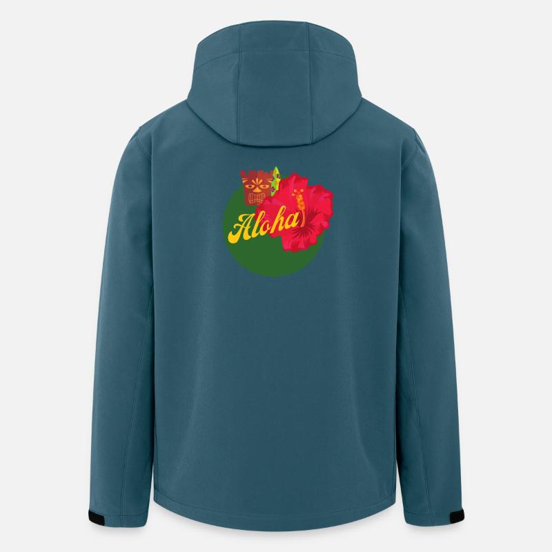 Aloha - Recycelte Männer Softshell-Jacke von Stanley/Stella - Dunkles Petrol