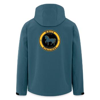 White Stallions - Men’s Recycled Softshell Jacket by Stanley/Stella - stargazer - Back - AI Model Male 185 light (185cm)