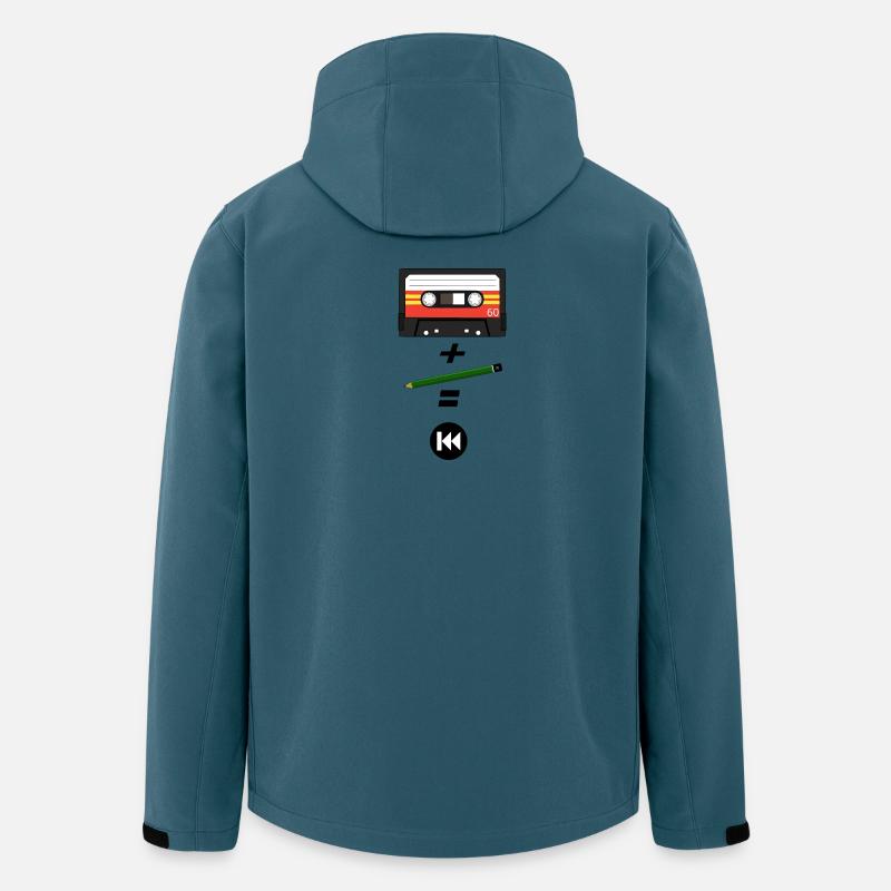 80er Kassette - Recycelte Männer Softshell-Jacke von Stanley/Stella - Dunkles Petrol