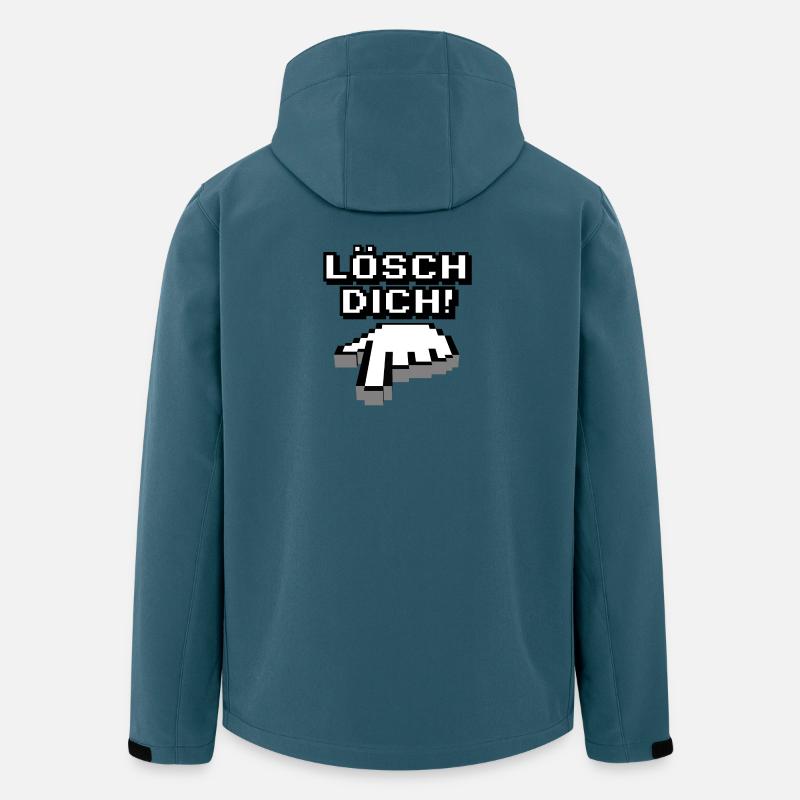 Lösch dich - Recycelte Männer Softshell-Jacke von Stanley/Stella - Dunkles Petrol
