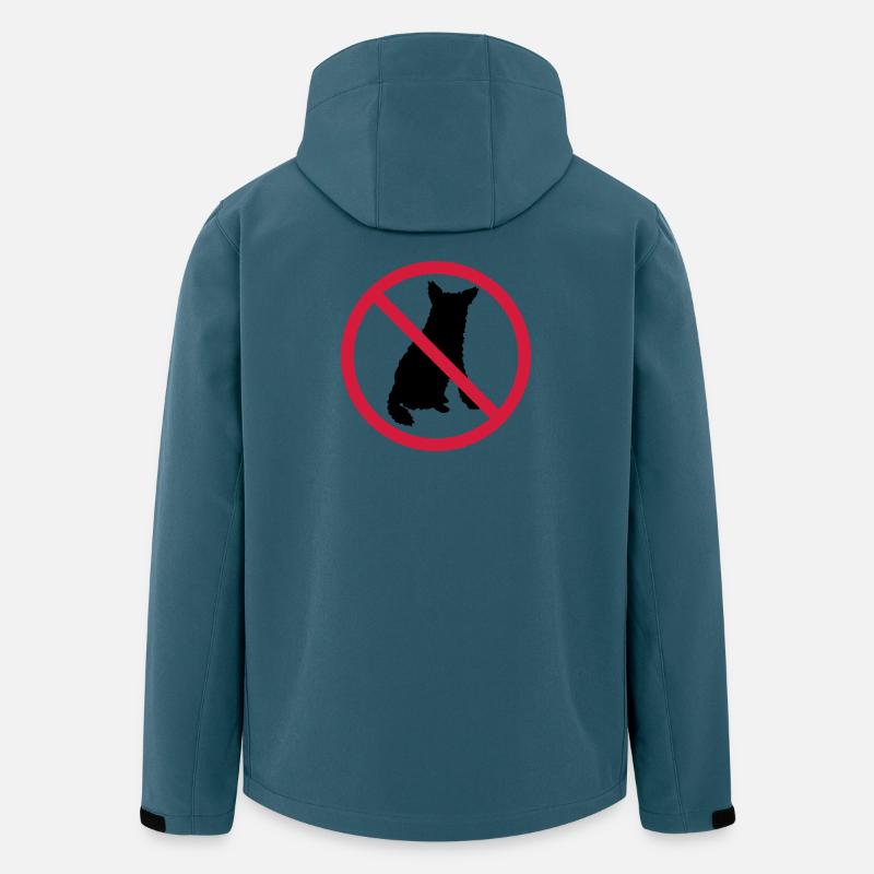 Hunde Verboten Schild - Recycelte Männer Softshell-Jacke von Stanley/Stella - Dunkles Petrol