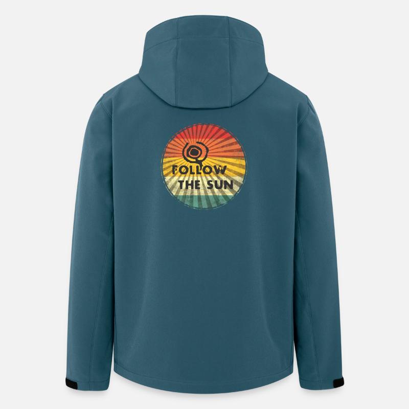 Folge der Sonne - Recycelte Männer Softshell-Jacke von Stanley/Stella - Dunkles Petrol