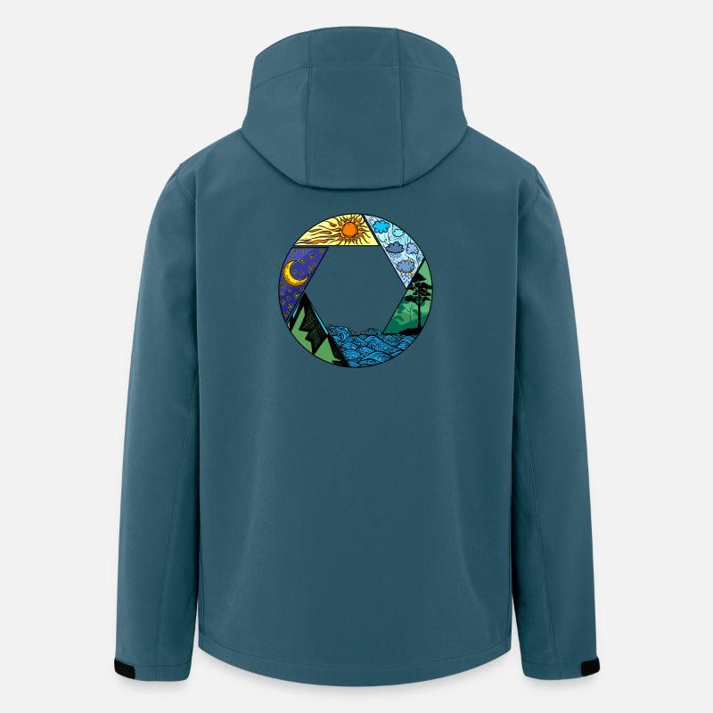 Mutter Natur Baum Umwelt - Recycelte Männer Softshell-Jacke von Stanley/Stella - Dunkles Petrol