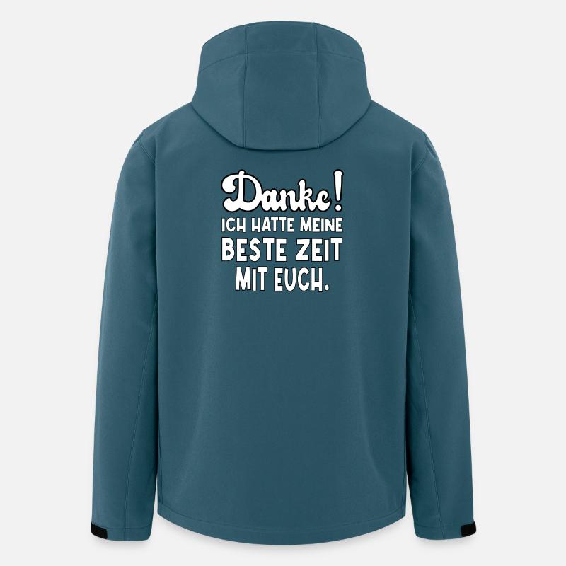 DANKESCHÖN ABSCHIED - Recycelte Männer Softshell-Jacke von Stanley/Stella - Dunkles Petrol