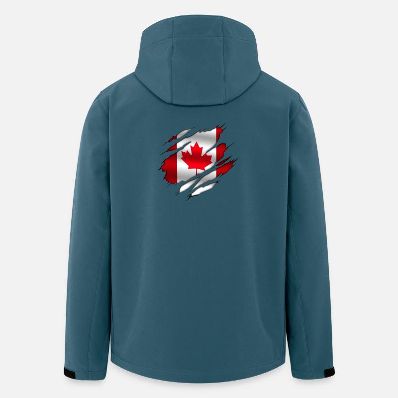 Canada (Canada) - Veste softshell homme en polyester recyclé Stanley/Stella - bleu pétrole foncé