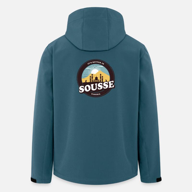 Sousse Tunesien Moschee Design - Recycelte Männer Softshell-Jacke von Stanley/Stella - Dunkles Petrol