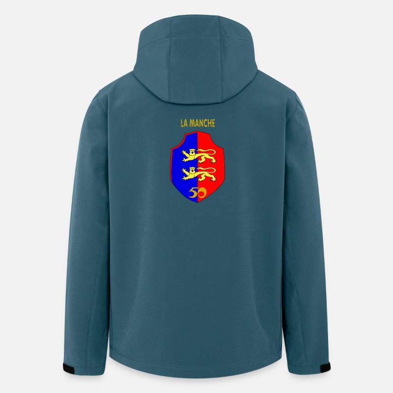 Ärmelkanal - Recycelte Männer Softshell-Jacke von Stanley/Stella - Dunkles Petrol