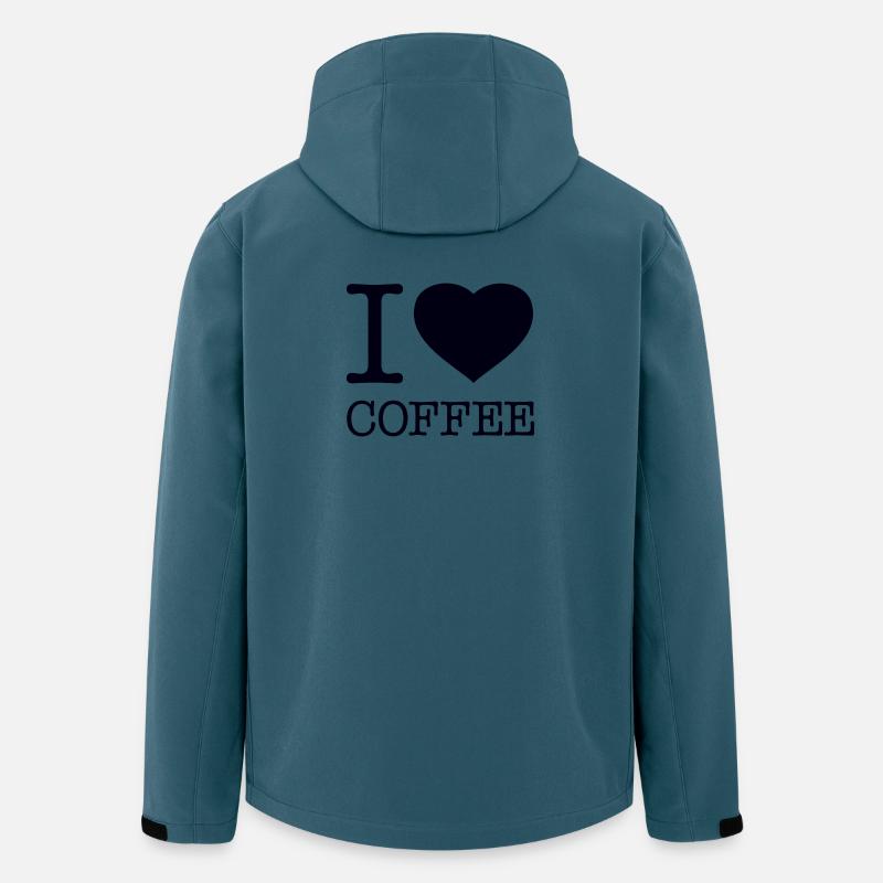 I LOVE COFFEE Kaffee Käffchen - Men’s Recycled Softshell Jacket by Stanley/Stella - stargazer