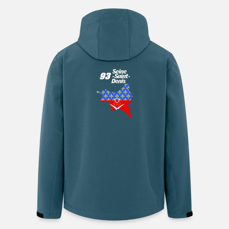 Seine Saint-Denis - Recycelte Männer Softshell-Jacke von Stanley/Stella - Dunkles Petrol