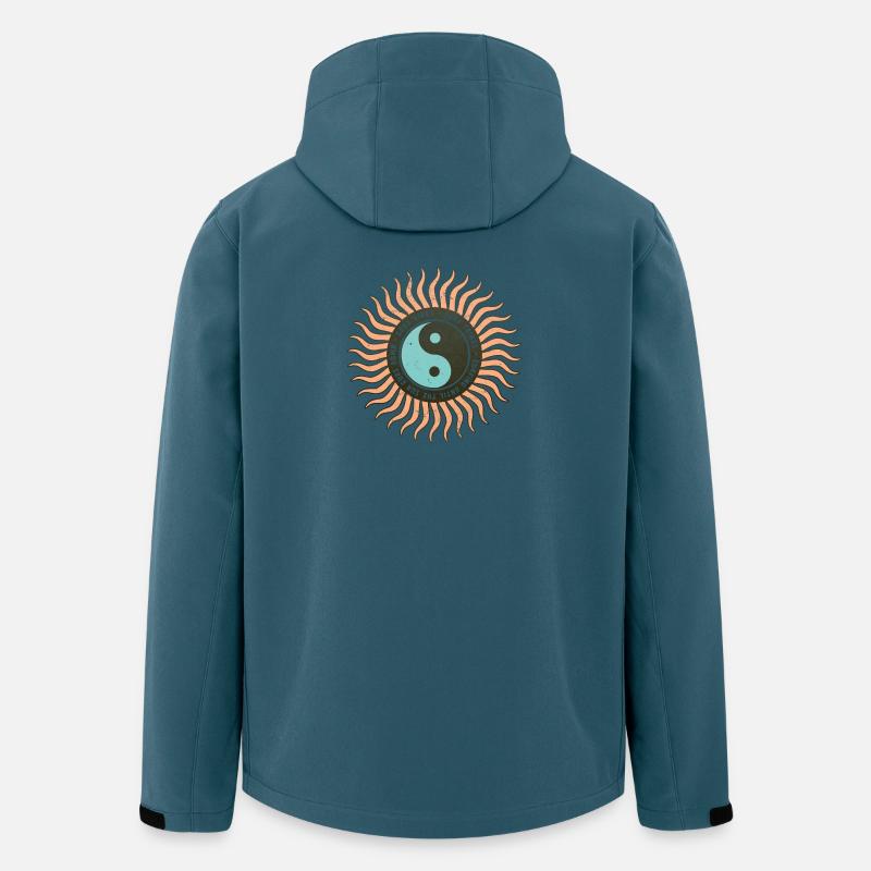 Surfdesign – Surf Tribes - Recycelte Männer Softshell-Jacke von Stanley/Stella - Dunkles Petrol