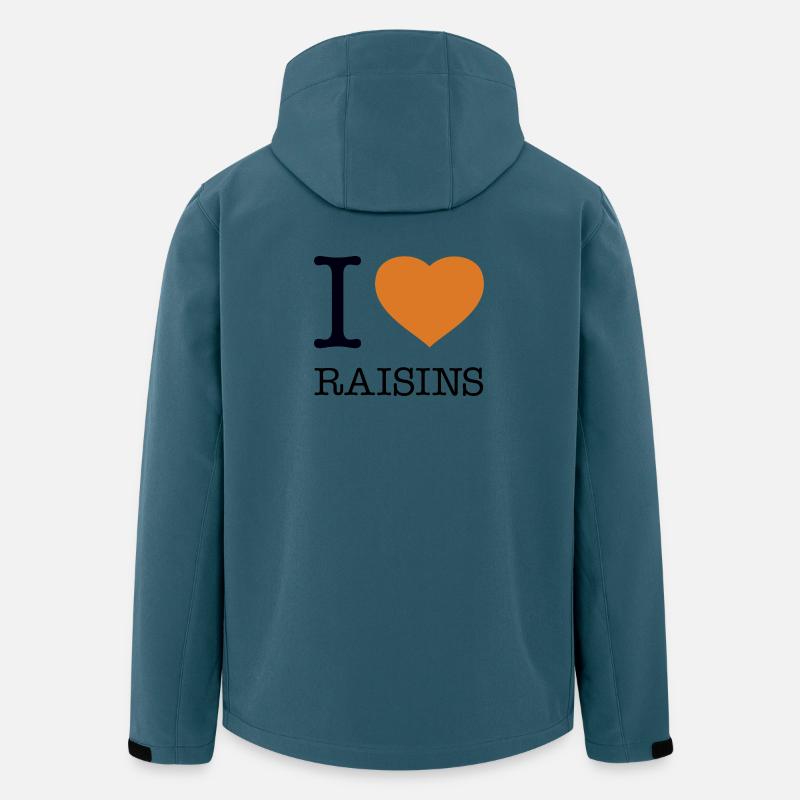 J’AIME LES RAISINS SECS Rosinen - Veste softshell homme en polyester recyclé Stanley/Stella - bleu pétrole foncé