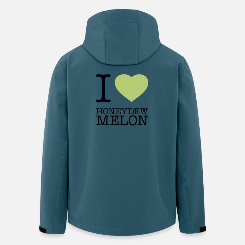 I LOVE HONEYDEW MELON Honigmelone - Recycelte Männer Softshell-Jacke von Stanley/Stella - Dunkles Petrol