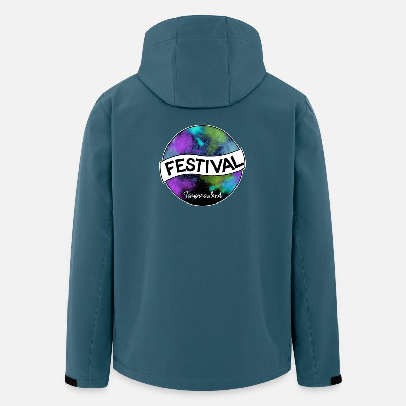 Festival Tomorrowland - Recycelte Männer Softshell-Jacke von Stanley/Stella - Dunkles Petrol