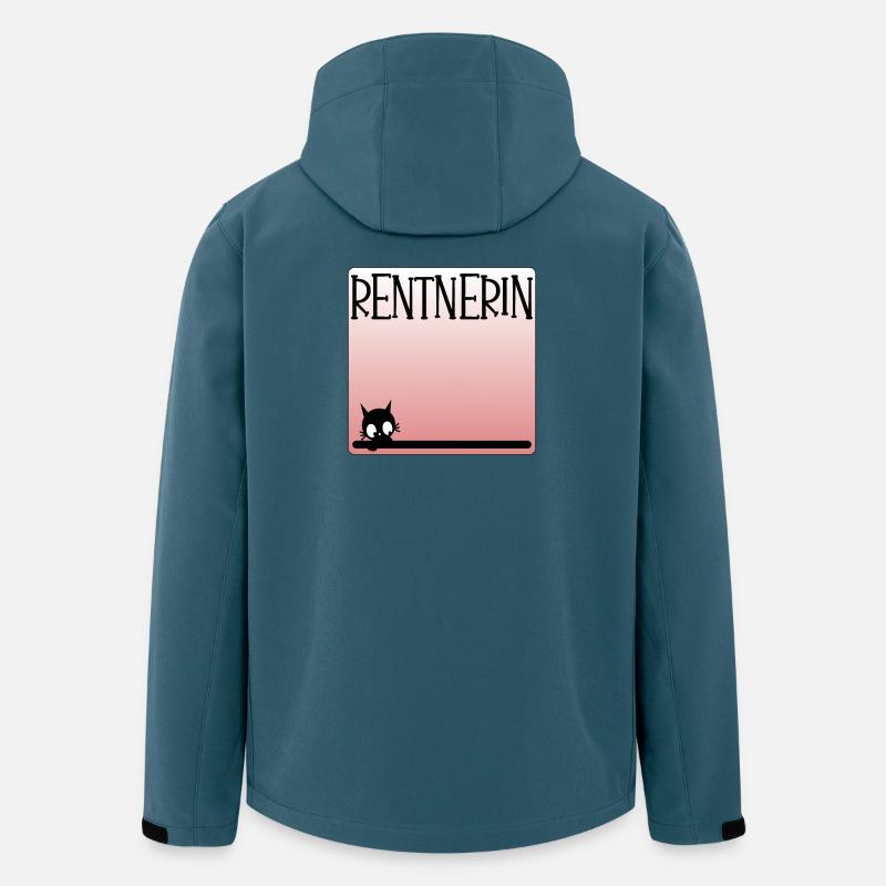 Katzen Rentnerin - Rente - Recycelte Männer Softshell-Jacke von Stanley/Stella - Dunkles Petrol