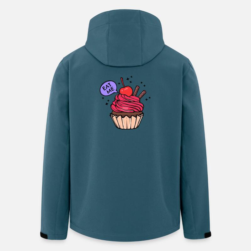 Cupcake Statement Nachspeise Backen Süßigkeiten - Recycelte Männer Softshell-Jacke von Stanley/Stella - Dunkles Petrol