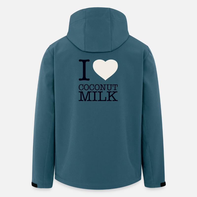 J’ADORE LE LAIT DE - Veste softshell homme en polyester recyclé Stanley/Stella - bleu pétrole foncé