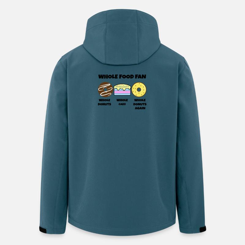 Donut Statement Bonbons Gâteau Dessert - Veste softshell homme en polyester recyclé Stanley/Stella - bleu pétrole foncé