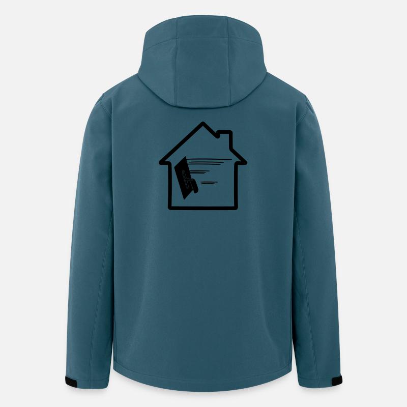 Maison de plâtrier - Veste softshell homme en polyester recyclé Stanley/Stella - bleu pétrole foncé