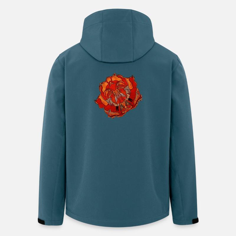 tolle frühlingsmotive damen, papageientulpe - Recycelte Männer Softshell-Jacke von Stanley/Stella - Dunkles Petrol