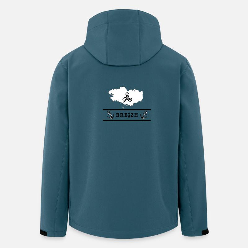 Bretagne - Recycelte Männer Softshell-Jacke von Stanley/Stella - Dunkles Petrol