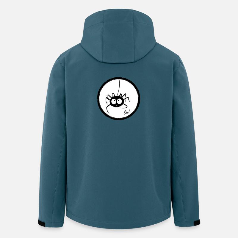 Araignée mignonne - Veste softshell homme en polyester recyclé Stanley/Stella - bleu pétrole foncé