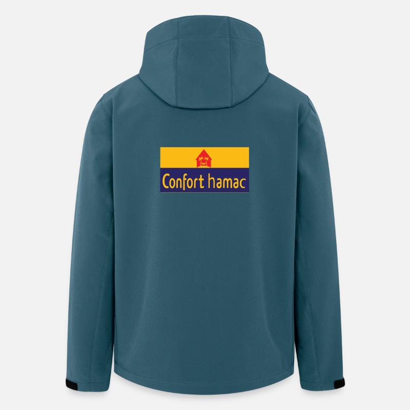 Hängemattenkomfort - Recycelte Männer Softshell-Jacke von Stanley/Stella - Dunkles Petrol