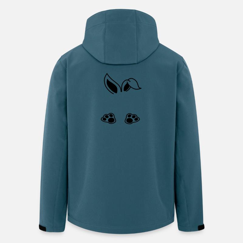 Hase  - Recycelte Männer Softshell-Jacke von Stanley/Stella - Dunkles Petrol