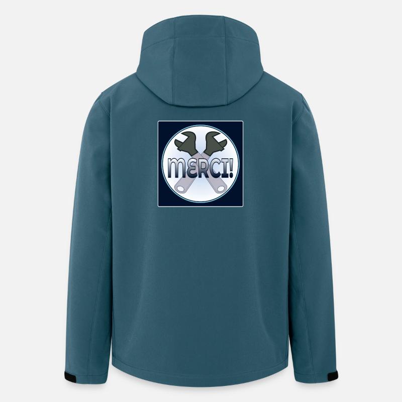 MERCI - outils de pince - ARTISAN - Veste softshell homme en polyester recyclé Stanley/Stella - bleu pétrole foncé