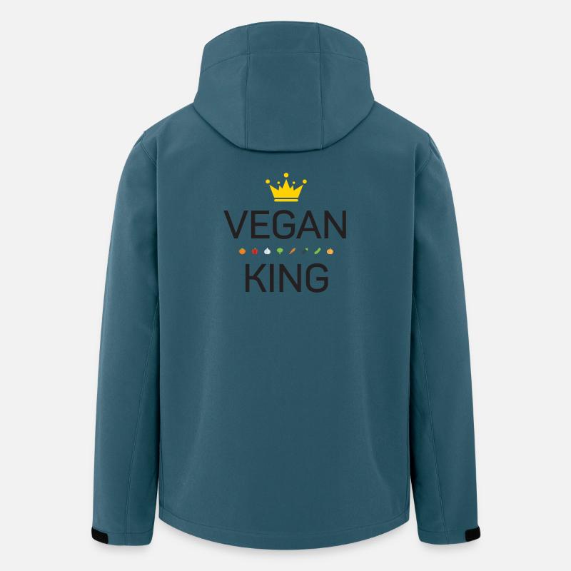 Veganer König - Recycelte Männer Softshell-Jacke von Stanley/Stella - Dunkles Petrol