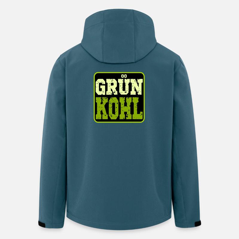GRÜNKOHL - WINTERGEMÜSE - KOHLGERICHTE - KOHL - Recycelte Männer Softshell-Jacke von Stanley/Stella - Dunkles Petrol