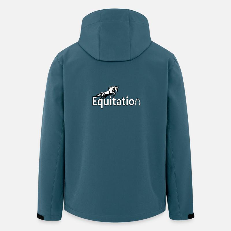 Reiten - Recycelte Männer Softshell-Jacke von Stanley/Stella - Dunkles Petrol