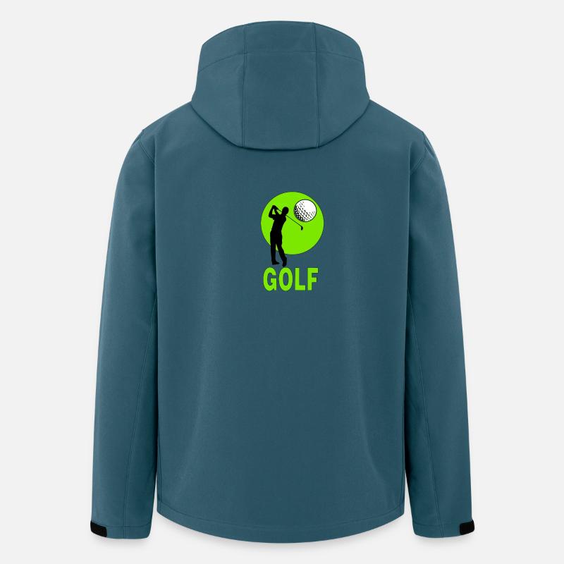 Golf - Recycelte Männer Softshell-Jacke von Stanley/Stella - Dunkles Petrol
