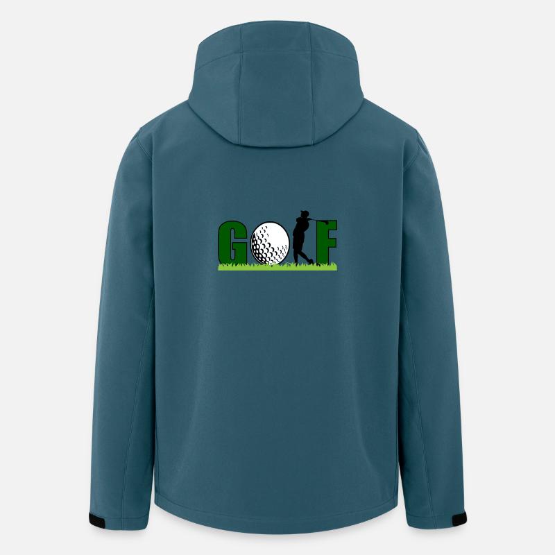 Golf - Recycelte Männer Softshell-Jacke von Stanley/Stella - Dunkles Petrol