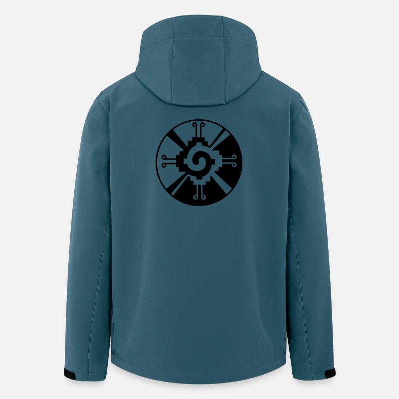 Galactic Butterfly Hunab Ku - aztec symbol - Men’s Recycled Softshell Jacket by Stanley/Stella - stargazer