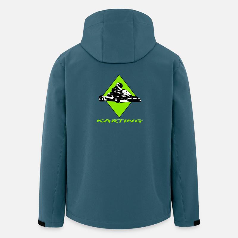 Karting - Recycelte Männer Softshell-Jacke von Stanley/Stella - Dunkles Petrol