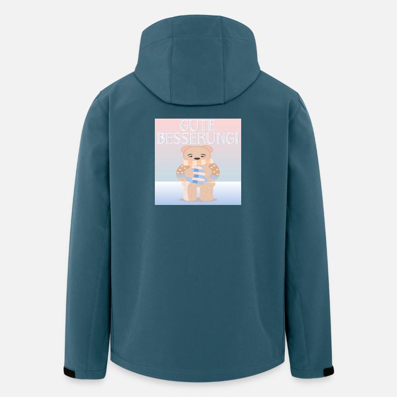 Gute Besserung - KINDER FIEBER - Recycelte Männer Softshell-Jacke von Stanley/Stella - Dunkles Petrol