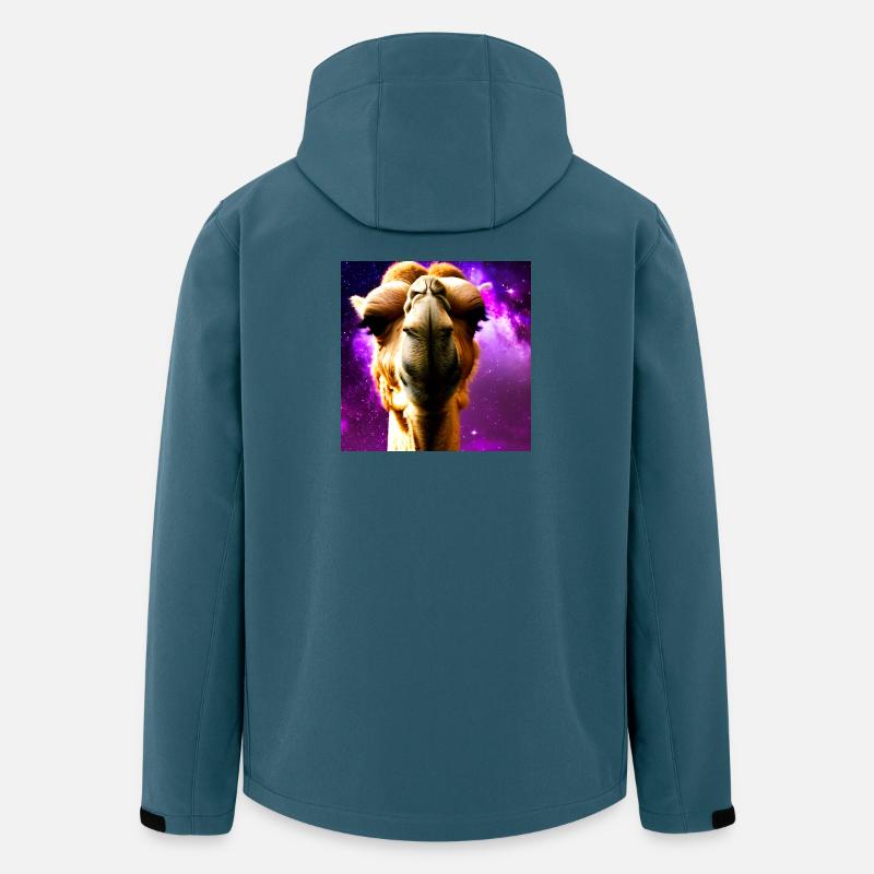Dromedar Kopf - Kamel - Recycelte Männer Softshell-Jacke von Stanley/Stella - Dunkles Petrol