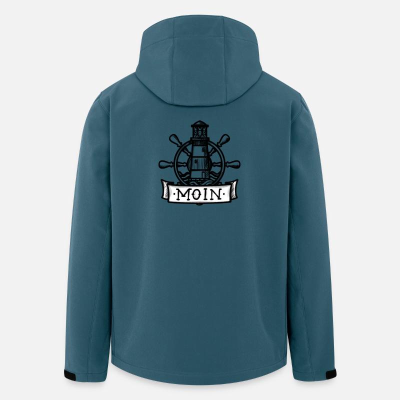 Moin (Nordsee) - Recycelte Männer Softshell-Jacke von Stanley/Stella - Dunkles Petrol