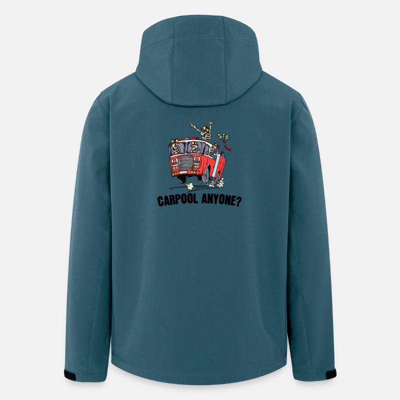 Berufsfeuerwehr Feuerwehr Statement Feuerwehrauto - Recycelte Männer Softshell-Jacke von Stanley/Stella - Dunkles Petrol