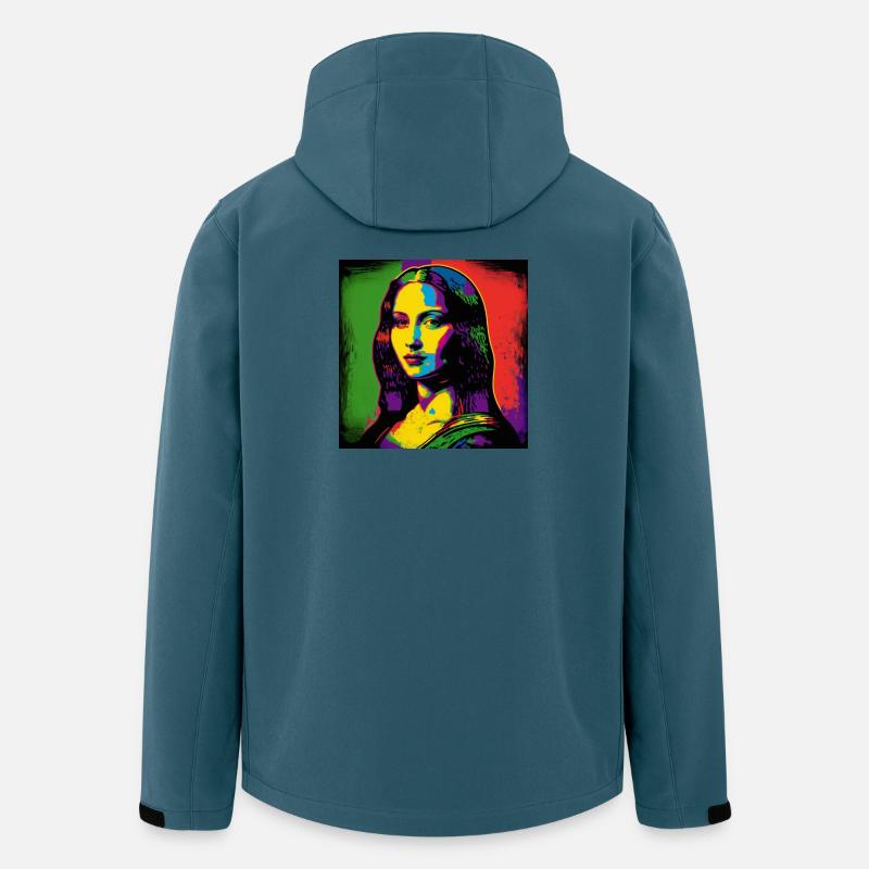 Portrait Pop-Art - Recycelte Männer Softshell-Jacke von Stanley/Stella - Dunkles Petrol